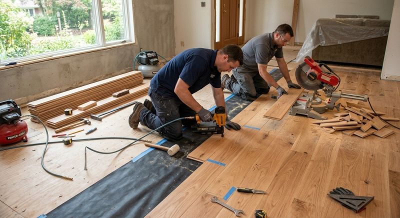Hardwood Floor Installation in Bremen, IN