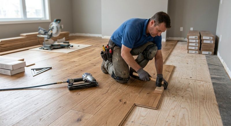 Hardwood Floor Installation in Milford, IN