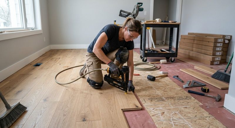 Hardwood Floor Installation in Silver Lake, IN