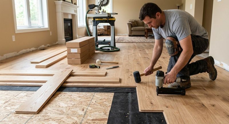 Hardwood Floor Installation in Syracuse, IN