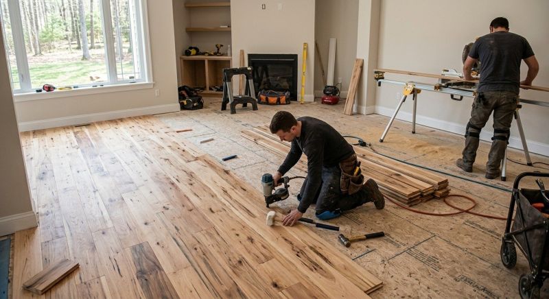 Hickory Floor Installation in Warsaw, IN
