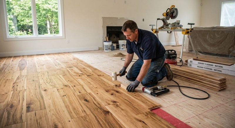 Hickory Floor Installation in Warsaw, IN