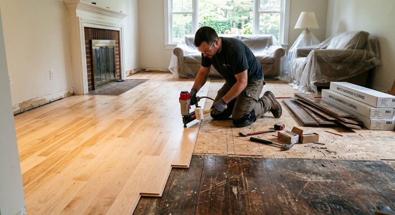 Maple Flooring Installation in Bremen, IN