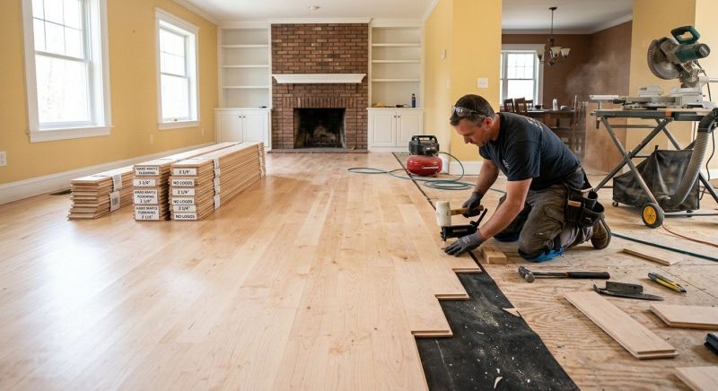 Maple Flooring Installation in Bremen, IN