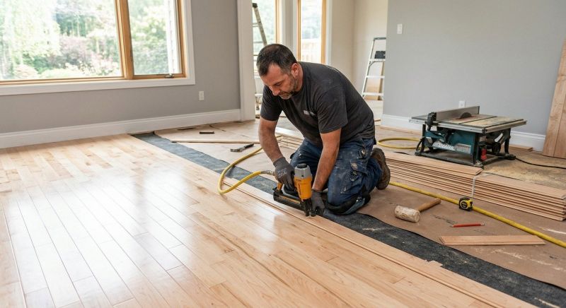 Maple Flooring Installation in North Webster, IN