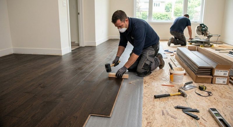 Maple Flooring Installation in Rochester, IN