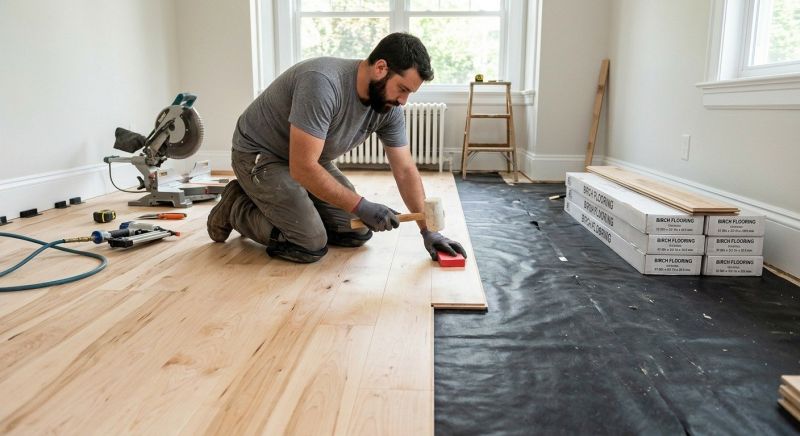 Maple Flooring Installation in Syracuse, IN