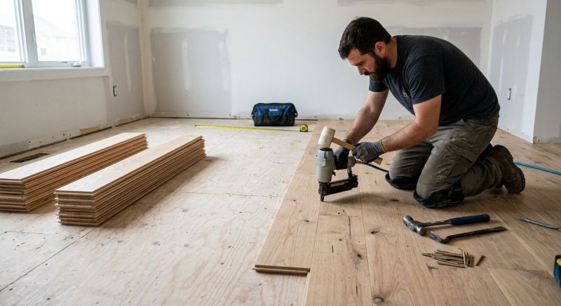 Oak Floor Installation in Warsaw, IN