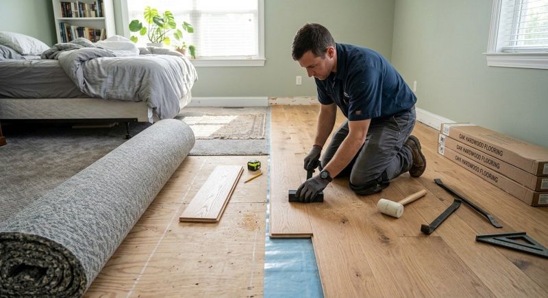 Oak Floor Replacement in Warsaw, IN