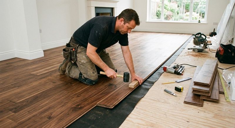 Walnut Flooring Installation in Warsaw, IN