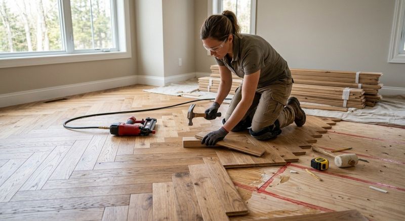 Walnut Flooring Installation in Warsaw, IN