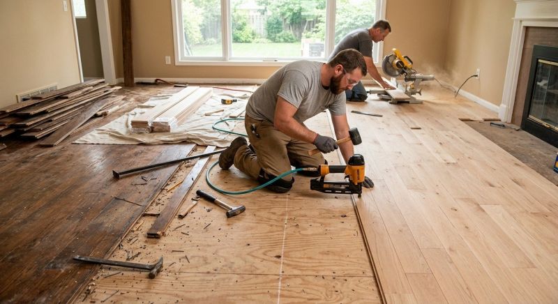 Wood Floor Replacement in Syracuse, IN